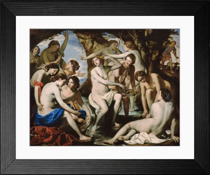 Framed Print : Diana bathing Framed Print : Diana bathing