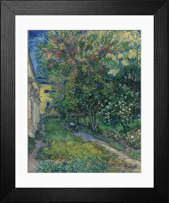 Framed Print : The garden at the asylum at Saint-Remy, 1889 Framed Print : The garden at the asylum at Saint-Remy, 1889