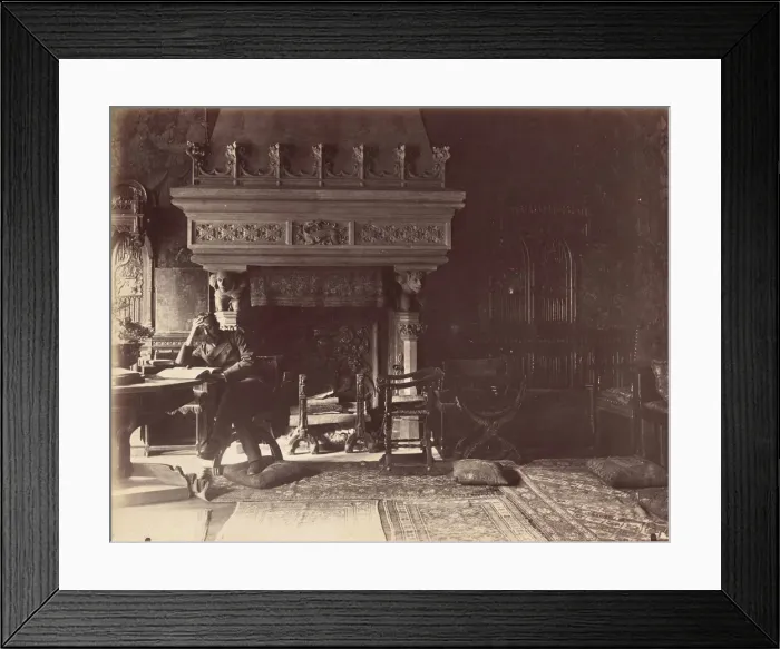 Framed Print : Francois Flameng (1856-1923) in his workshop, c. 1890 Framed Print : Francois Flameng (1856-1923) in his workshop, c. 1890