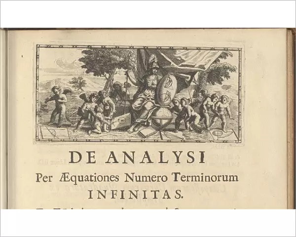 Headpiece from Analysis per Quantitatum Series, Fluxiones, ac Differentias? by Isaac Newton, 1711