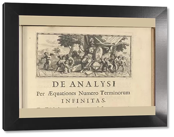 Headpiece from Analysis per Quantitatum Series, Fluxiones, ac Differentias? by Isaac Newton, 1711