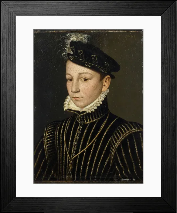 Framed Print : Portrait of King Charles IX of France (1550-1574), 1561 Framed Print : Portrait of King Charles IX of France (1550-1574), 1561