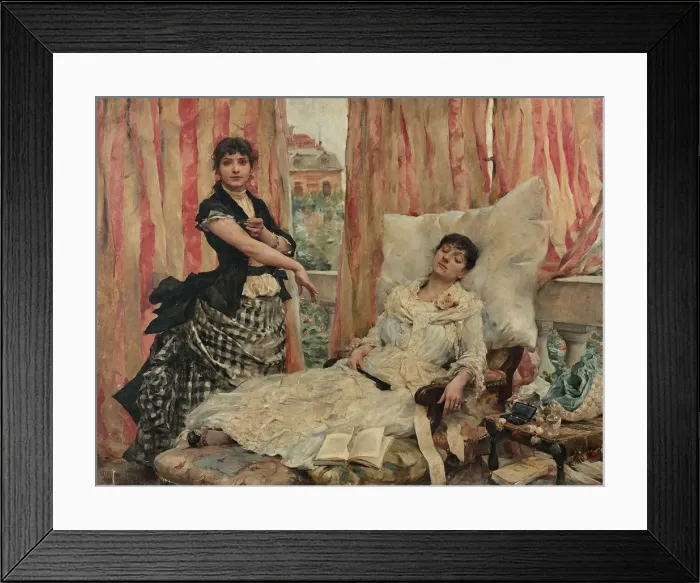 Framed Print : Les Morphinees (The Morphine takers), Early 1880s Framed Print : Les Morphinees (The Morphine takers), Early 1880s