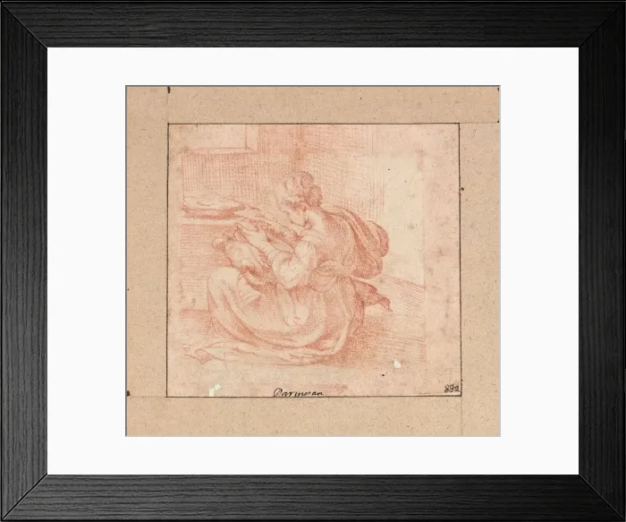 Framed Print : Study of a woman cooking Framed Print : Study of a woman cooking
