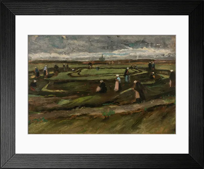 Framed Print : Women Mending Nets in the Dunes, 1882 Framed Print : Women Mending Nets in the Dunes, 1882