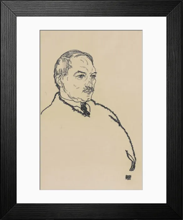 Framed Print : Portrait of August Lederer, 1918 Framed Print : Portrait of August Lederer, 1918