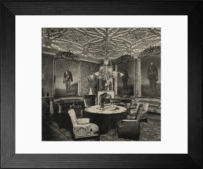 Framed Print : The Saint Petersburg English club on Palace Embankment. The Portrait Room, 1910s Framed Print : The Saint Petersburg English club on Palace Embankment. The Portrait Room, 1910s
