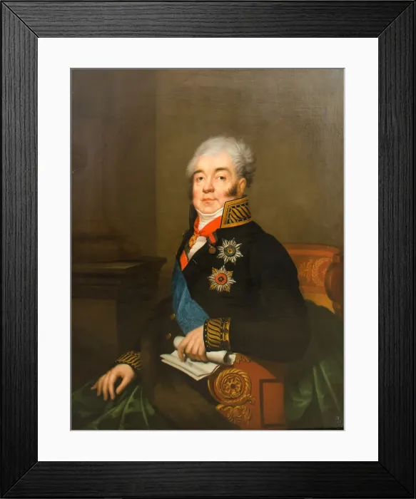 Framed Print : Portrait of Count Dmitry Alexandrovich Guryev (1758-1825), 1809 Framed Print : Portrait of Count Dmitry Alexandrovich Guryev (1758-1825), 1809