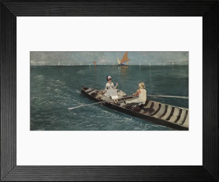 Framed Print : Boat trip in the lagoon, 1883 Framed Print : Boat trip in the lagoon, 1883