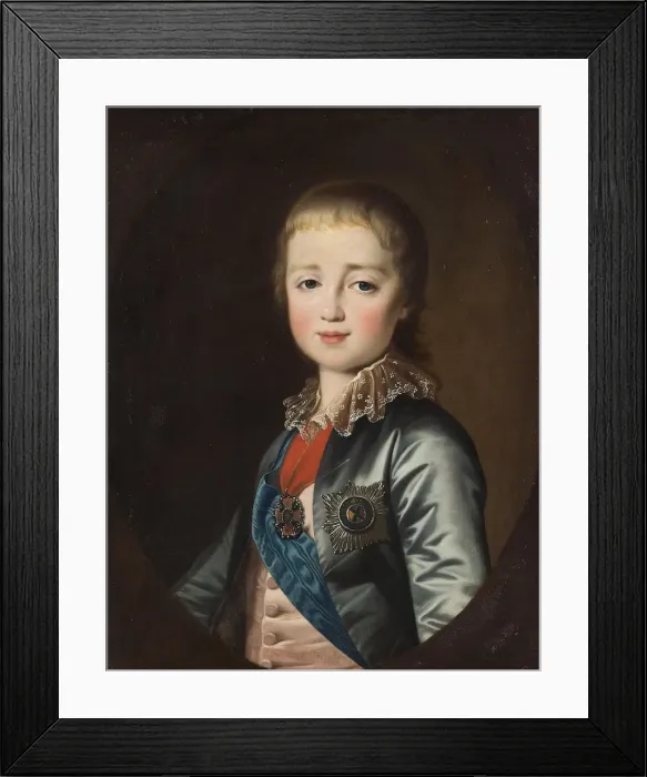 Framed Print : Portrait of Grand Duke Constantine Pavlovich of Russia (1779-1831), End 1780s Framed Print : Portrait of Grand Duke Constantine Pavlovich of Russia (1779-1831), End 1780s