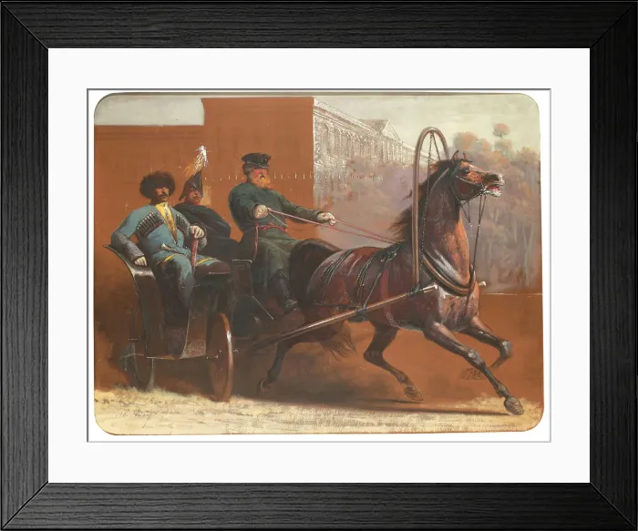 Framed Print : A coach ride through Saint Petersburg Framed Print : A coach ride through Saint Petersburg