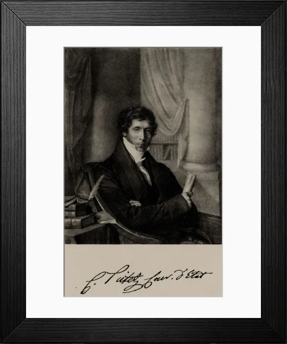 Framed Print : Portrait of Charles Pictet de Rochemont (1755-1824) Framed Print : Portrait of Charles Pictet de Rochemont (1755-1824)