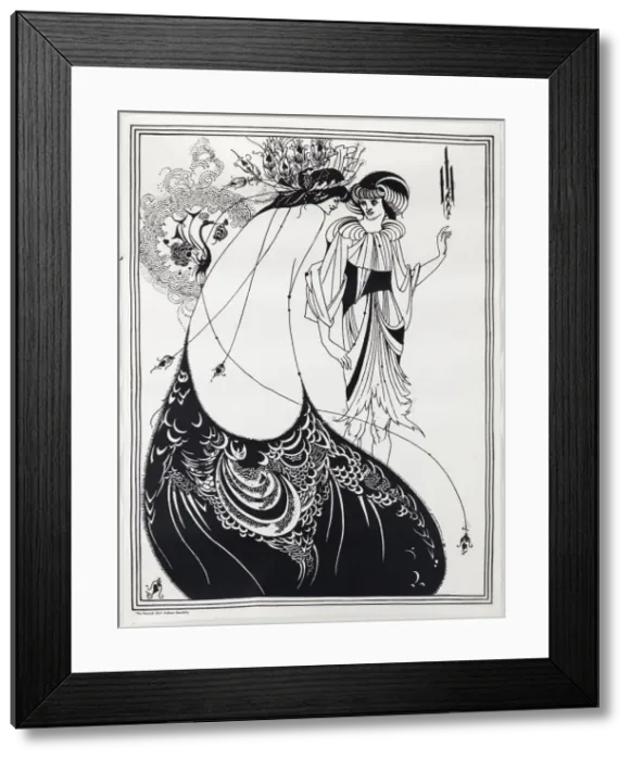 Framed Print : The Peacock Skirt. Illustration for Salome by Oscar Wilde, 1894 Framed Print : The Peacock Skirt. Illustration for Salome by Oscar Wilde, 1894