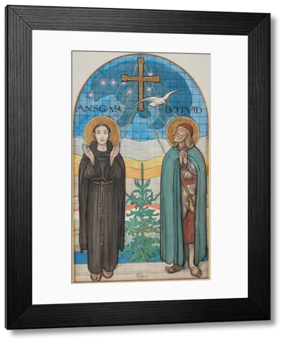 Framed Print : Saint Ansgar and Saint Botvid Framed Print : Saint Ansgar and Saint Botvid
