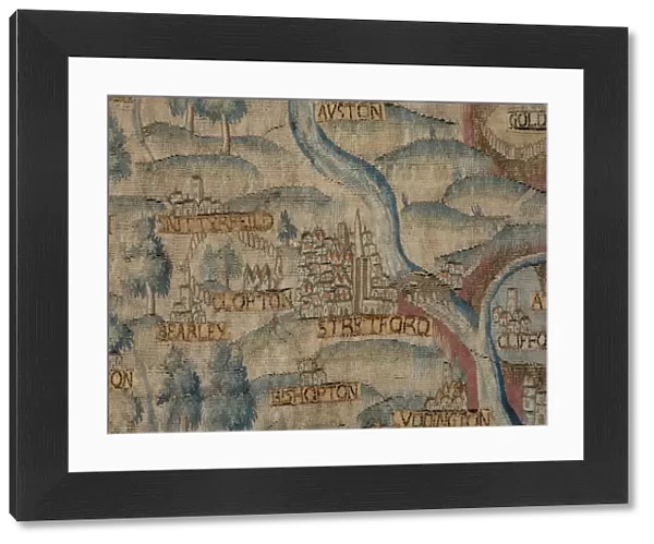 The Sheldon Tapestry: Map of Warwickshire, Detail: Stratford, 1580s