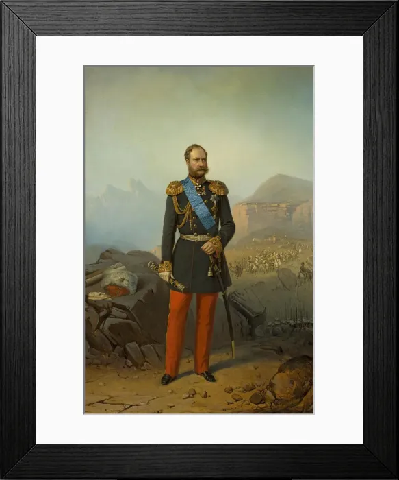 Framed Print : Portrait of Prince Alexander Ivanovich Baryatinsky (1815-1879), 1860s-1870s Framed Print : Portrait of Prince Alexander Ivanovich Baryatinsky (1815-1879), 1860s-1870s