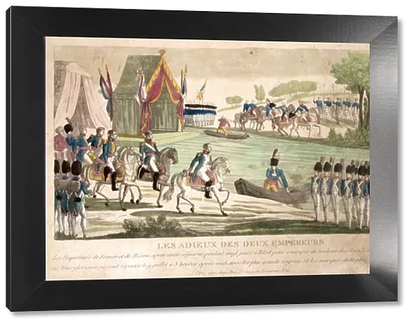 Farewell of Napoleon and Alexander I at Tilsit on July 1807, ca 1808