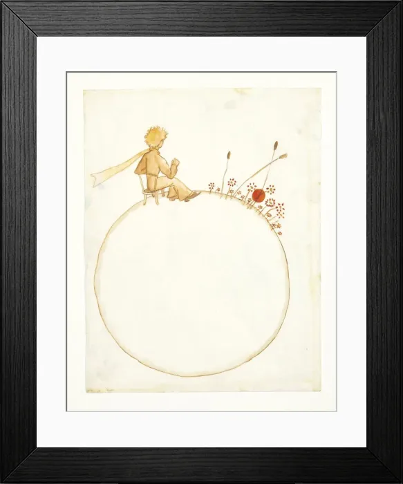 Framed Print : Illustration for novella The Little Prince (Le Petit Prince), 1942 Framed Print : Illustration for novella The Little Prince (Le Petit Prince), 1942