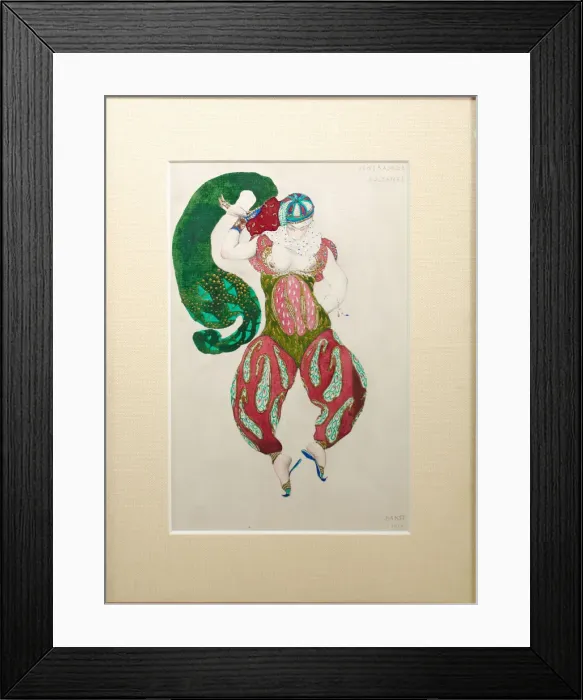 Framed Print : Costume design for the ballet Sheherazade by N. Rimsky-Korsakov, 1910 Framed Print : Costume design for the ballet Sheherazade by N. Rimsky-Korsakov, 1910