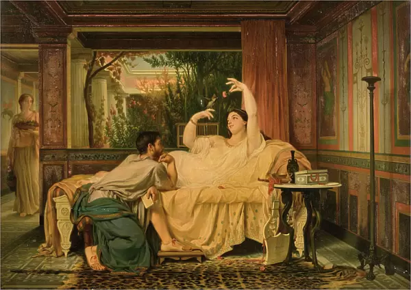 Lesbia and her Sparrow, 1860