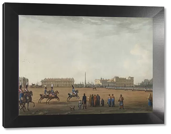 View of the Field of Mars and the Suvorov Monument in Saint Petersburg, 1807