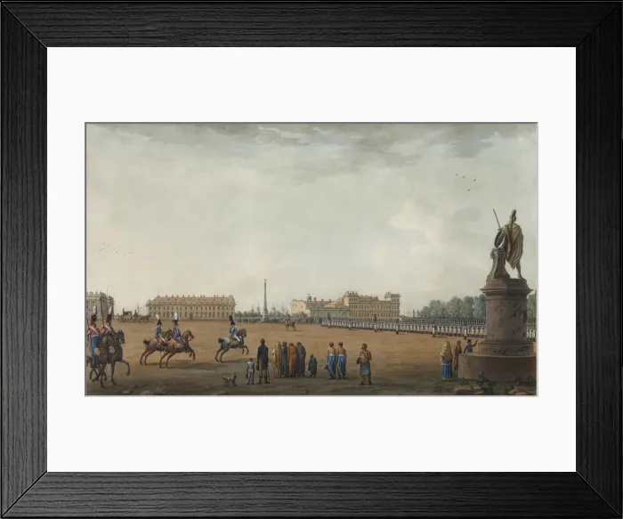Framed Print : View of the Field of Mars and the Suvorov Monument in Saint Petersburg, 1807 Framed Print : View of the Field of Mars and the Suvorov Monument in Saint Petersburg, 1807