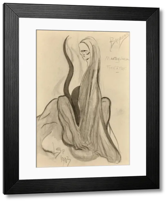 Framed Print : Theatre Maeterlinck, Bruxelles, 1903