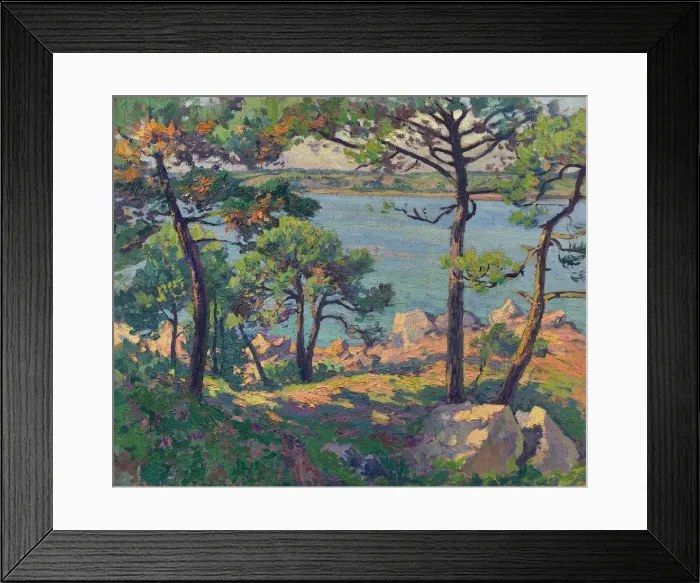 Framed Print : Pines over the Trieux river, 1913 Framed Print : Pines over the Trieux river, 1913