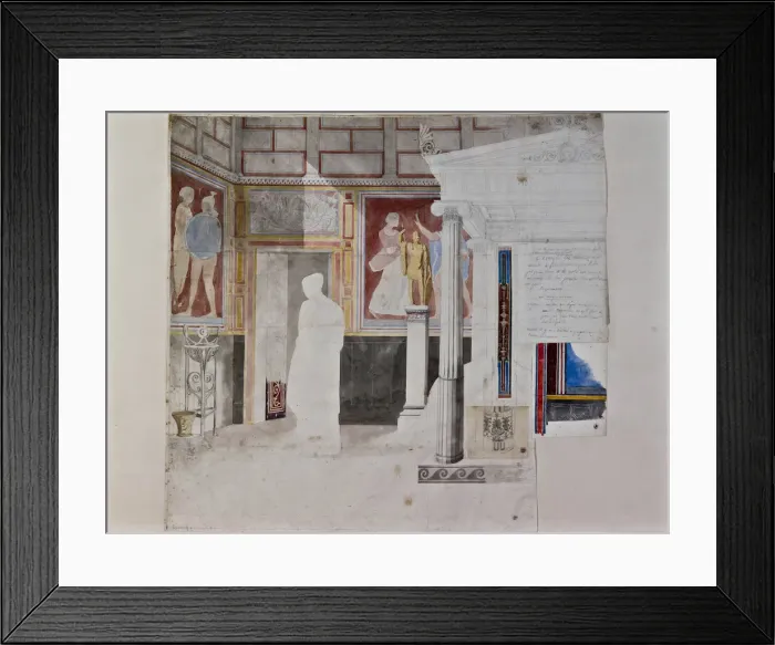 Framed Print : Study for Antiochus and Stratonice, ca 1835-1840 Framed Print : Study for Antiochus and Stratonice, ca 1835-1840