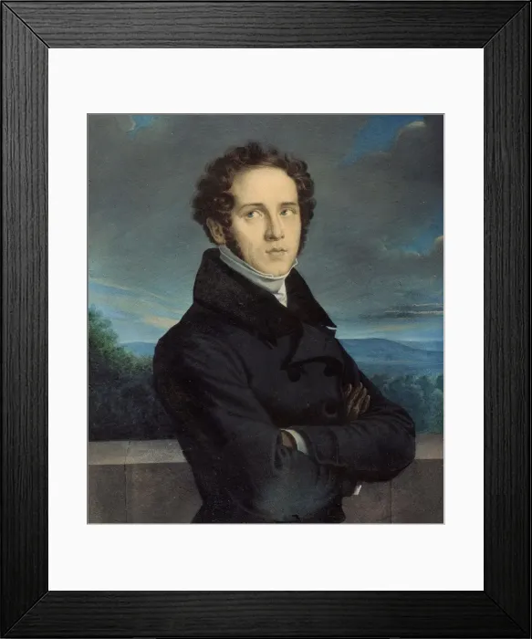Framed Print : Portrait of the composer Vincenzo Bellini (1801-1835), c. 1830 Framed Print : Portrait of the composer Vincenzo Bellini (1801-1835), c. 1830
