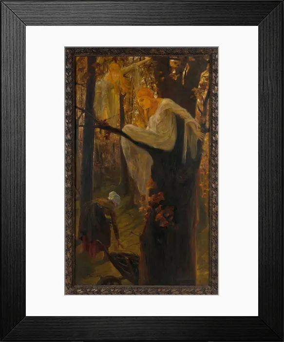 Framed Print : Herbstweben, 1899 Framed Print : Herbstweben, 1899