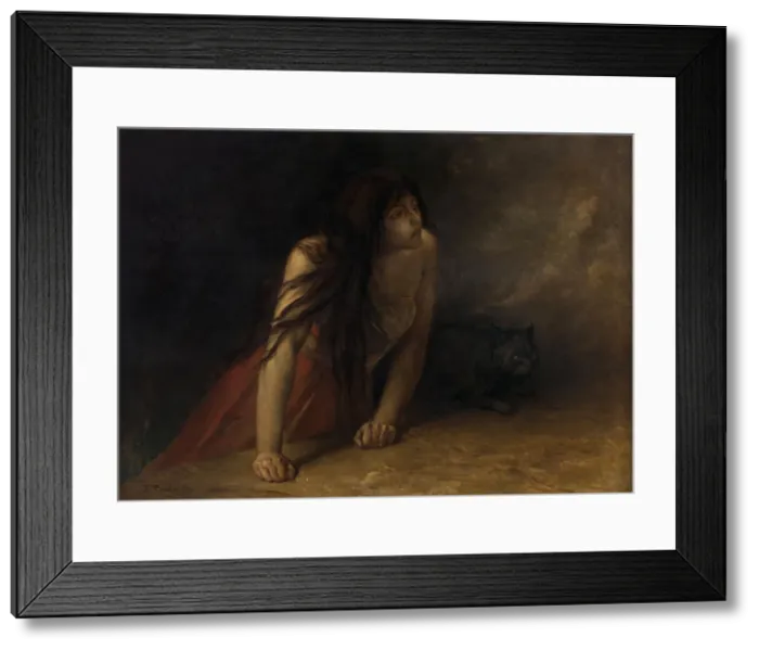 Framed Print : The Witch. Private Collection