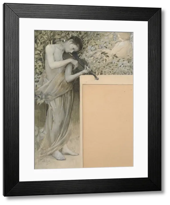Framed Print : Young violin player Framed Print : Young violin player
