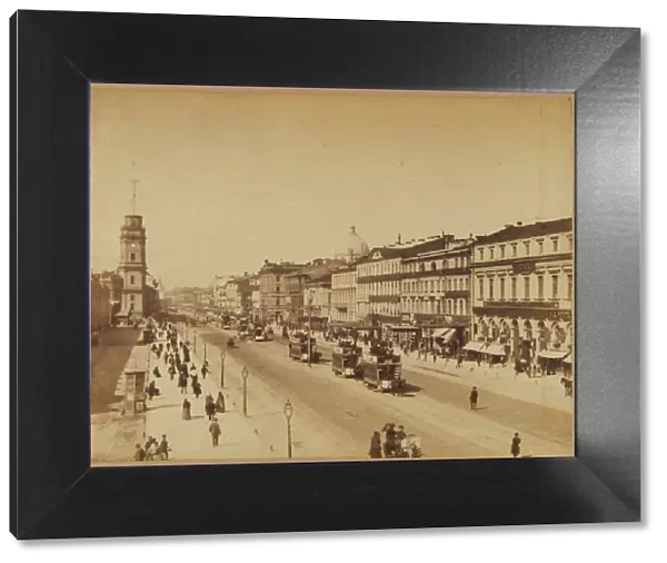 View of the Nevsky Prospekt in Saint Petersburg, c. 1890