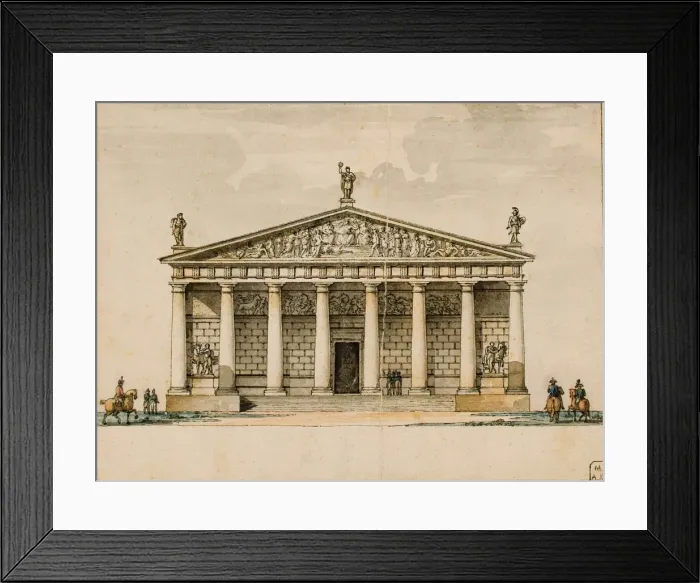 Framed Print : Project of the riding hall for the Imperial Horse Guards in Saint Petersburg, c1744 and 1817 Framed Print : Project of the riding hall for the Imperial Horse Guards in Saint Petersburg, c1744 and 1817