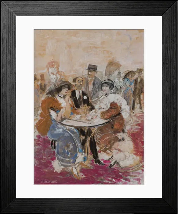 Framed Print : In a cafe, 1912 Framed Print : In a cafe, 1912