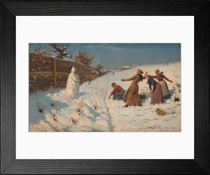 Framed Print : Throwing snowballs Framed Print : Throwing snowballs