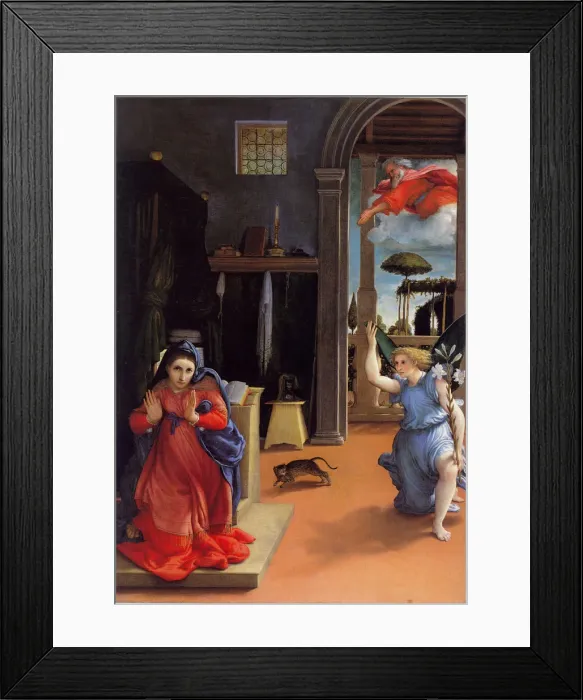Framed Print : The Annunciation, ca 1534 Framed Print : The Annunciation, ca 1534