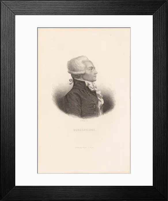 Framed Print : Maximilien de Robespierre (1758-1794) Framed Print : Maximilien de Robespierre (1758-1794)