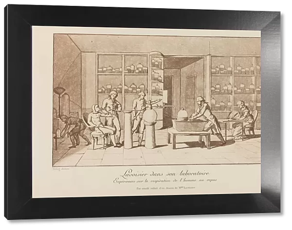 Lavoisier in his laboratory, Early 19th cen