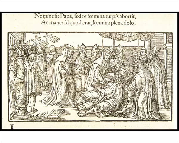 Pope Joan. From De mulieribus claris (Concerning Famous Women) by Giovanni Boccaccio, ca 1538-1539