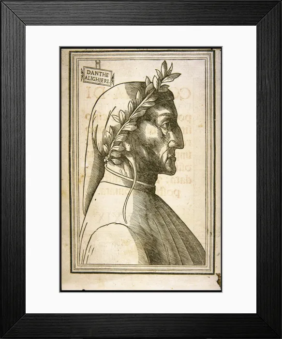 Framed Print : Dante Alighieri (1265-1321), ca 1529 Framed Print : Dante Alighieri (1265-1321), ca 1529