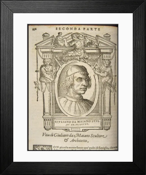 Framed Print : Giuliano da Maiano, ca 1568 Framed Print : Giuliano da Maiano, ca 1568