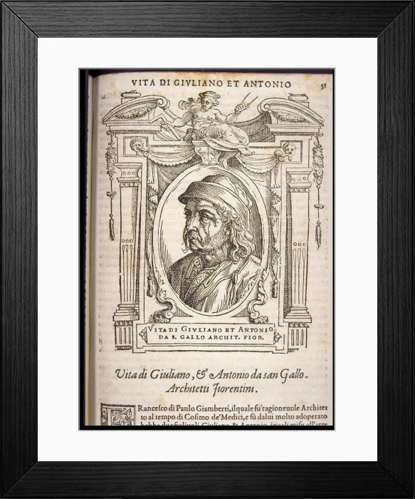 Framed Print : Giuliano da Sangallo, ca 1568