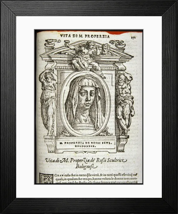 Framed Print : Properzia de Rossi, ca 1568 Framed Print : Properzia de Rossi, ca 1568