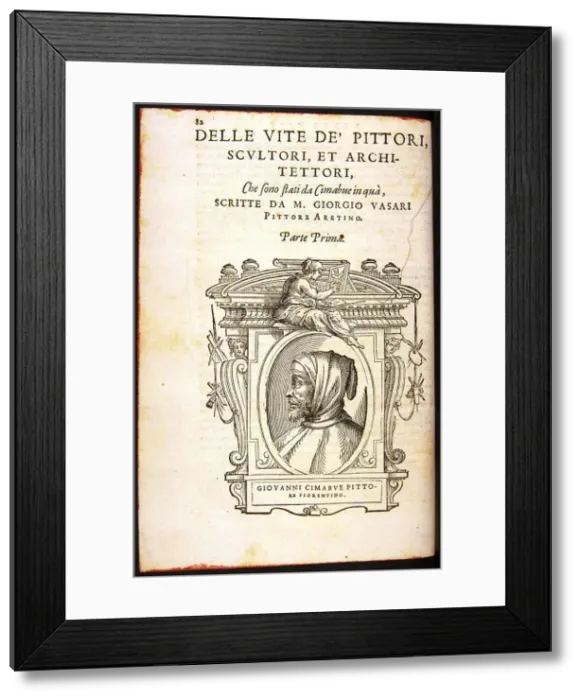 Framed Print : Cimabue, ca 1568 Framed Print : Cimabue, ca 1568