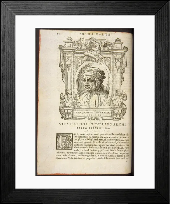 Framed Print : Arnolfo di Cambio, ca 1568 Framed Print : Arnolfo di Cambio, ca 1568