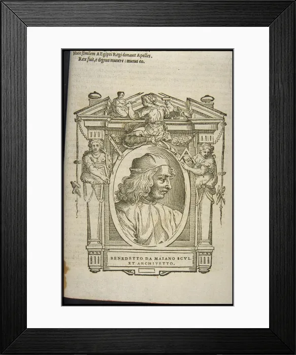 Framed Print : Benedetto da Maiano, ca 1568 Framed Print : Benedetto da Maiano, ca 1568