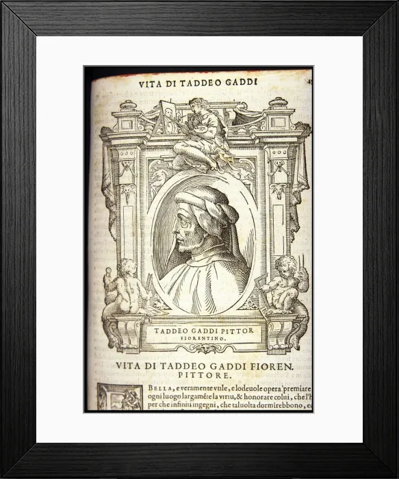Framed Print : Taddeo Gaddi, ca 1568 Framed Print : Taddeo Gaddi, ca 1568