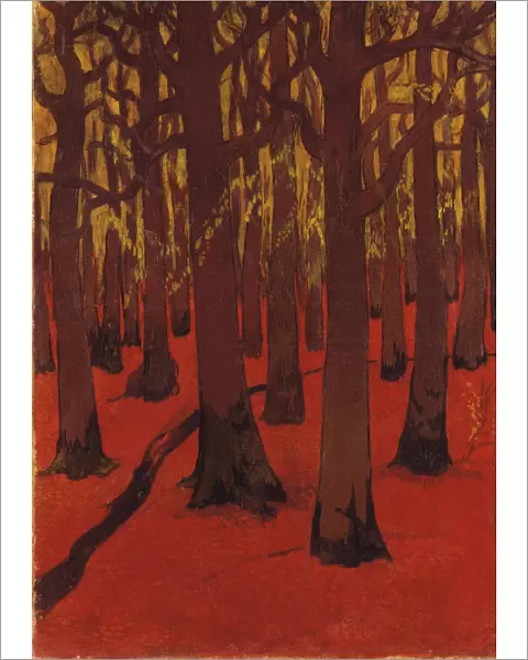 La Foret au sol rouge, 1891